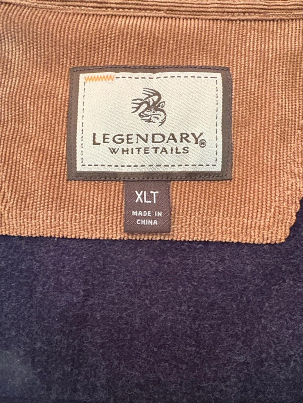Legendary Whitetails Navy Brushed Cotton Button Up Shirt - Picture 3 of 6